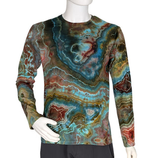 Men's Medium Tie-dyed Lightweight Long-sleeved T-Shirt