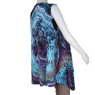 Women's XXL Tie-dye Flowy Vest