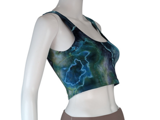 Women's Medium Tie-dye Cropped Tank Top