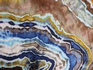 Women's Large Tie-dye Cropped Palazzo Pants with Pockets