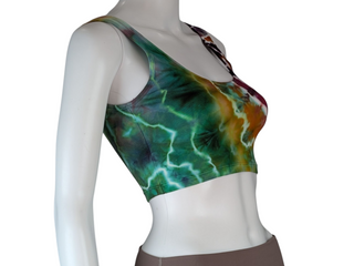 Women's Small Tie-dye Cropped Tank Top