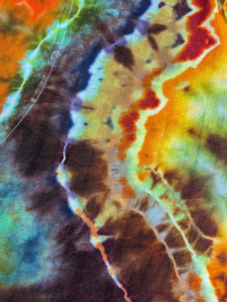 Men's XXL Tie-dye Button-up Shirt