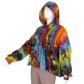 Women's XS Tie-dye Babydoll Hoodie