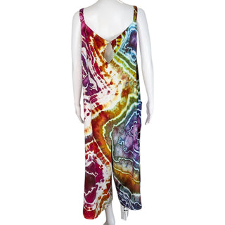 Women's XL Tie-dye Rayon Cropped Jumpsuit