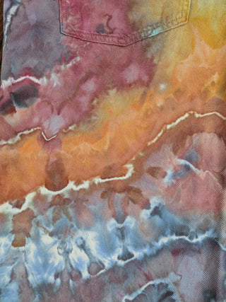 Women's XL Tie-dye Overalls