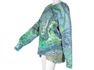 Men's XL Tie-dye Long-sleeved T-Shirt