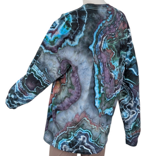 Men's Large Tie-dye Long-sleeved T-Shirt