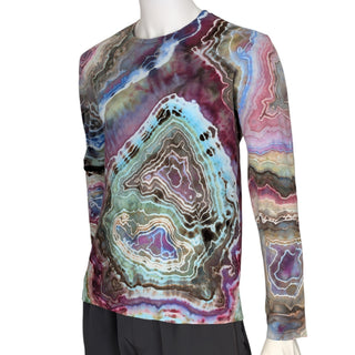 Men's Medium Tie-dyed Lightweight Long-sleeved T-Shirt