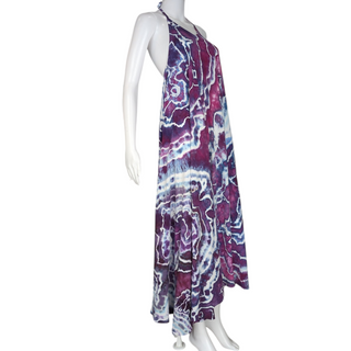 Women's Large Tie-dye Halter Maxi Dress