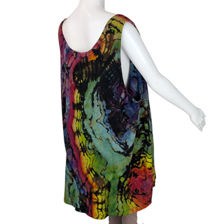Women's 4XL Reverse Tie-dye Tank Top