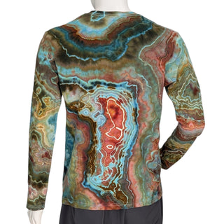 Men's Medium Tie-dyed Lightweight Long-sleeved T-Shirt