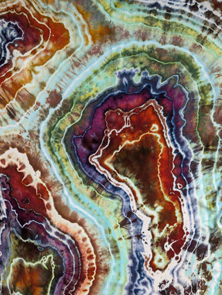 Women's 4XL Tie-dye Long-sleeve Dress