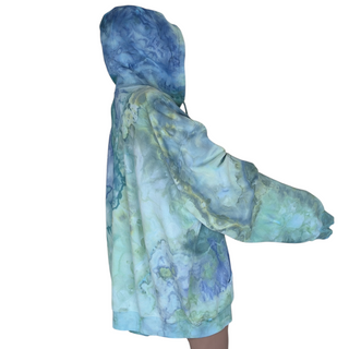 Men's 3XL Tie-dye Zip-up Hoodie
