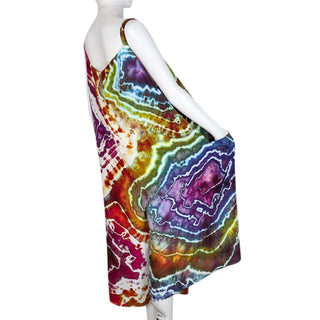Women's XL Tie-dye Rayon Cropped Jumpsuit