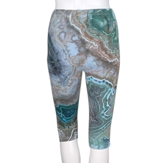 Women's Small Tie-dye Capri Leggings
