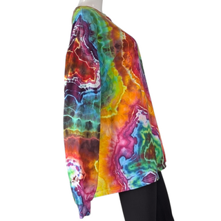Men's XL Tie-dye Long-sleeved Tee
