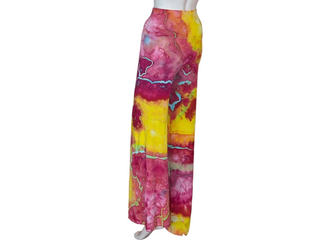 Women's Small Tie-dye Wide Leg Palazzo Pants