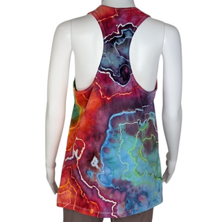 Women's XL Tie-dye Racerback Tank Top