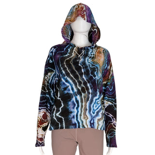 Women's XS Tie-dye Lightweight Pullover Hoodie