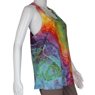Women's XL Tie-dye Racerback Tank Top