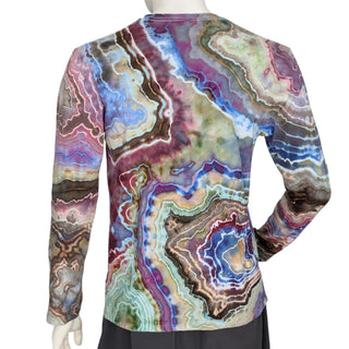 Men's Medium Tie-dyed Lightweight Long-sleeved T-Shirt