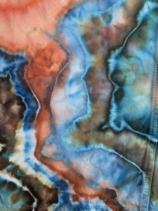 Women's Large Tie-dye Overalls