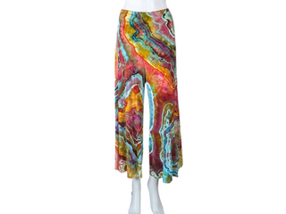 Women's 3XL Tie-dye Capri Palazzo Pants