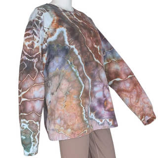 Men's Large Tie-dye Crew Neck Sweatshirt