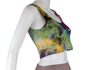 Women's Large Tie-dye Cropped Tank Top