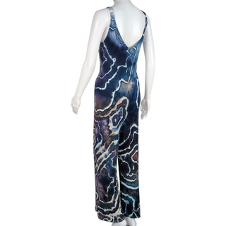 Women's Small Tie-dye Rayon Jumpsuit