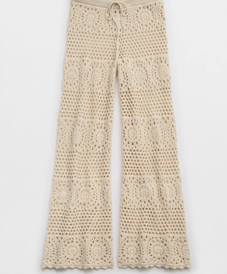 Women's Small Tie-dye Crochet Party Pants