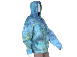 Men's Large Tie-dye Zip Up Hoodie