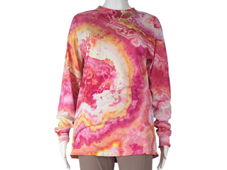 Men's Medium Tie-dye Long-sleeved T-Shirt
