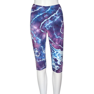Women's Medium Tie-dye Capri Leggings