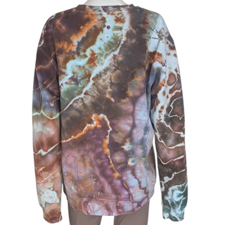 Men's Large Tie-dye Crew Neck Sweatshirt
