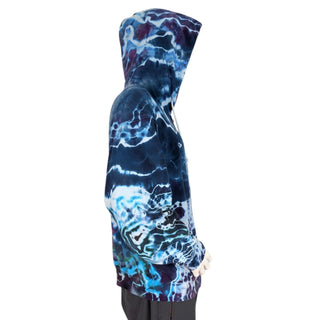 Men's XL Tie-dye Zip-Up Hoodie