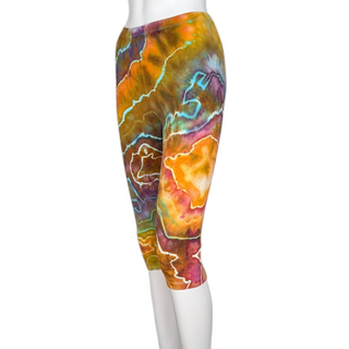 Women's Small Tie-dye Capri Leggings