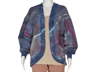 Women's XS Tie-dye Cardigan Sweatshirt