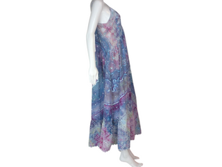 Women's Small Tie-dye Embroidered Sundress