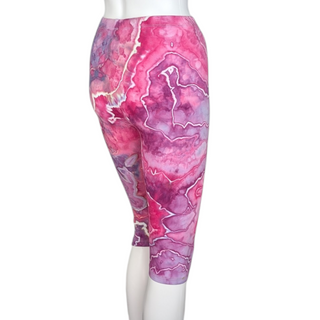 Women's Small Tie-dye Capri Leggings