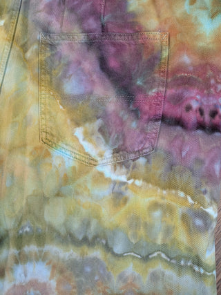Women's XL Tie-dye Overalls