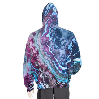 Men's XL Tie-dye Zip-Up Hoodie