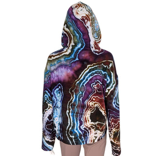 Women's XS Tie-dye Lightweight Pullover Hoodie