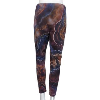 Women's Large Tie-dye Fleece-lined Leggings
