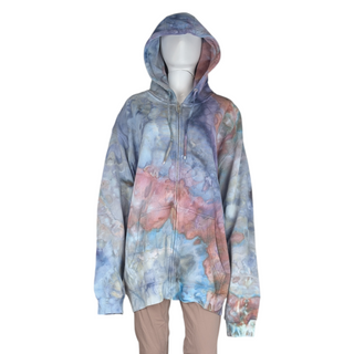 Men's 2XL Tie-dye Zip-up Hoodie