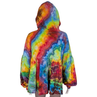 Women's XS Tie-dye Babydoll Hoodie