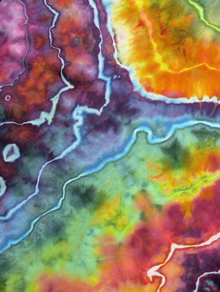 Women's Small Rainbow Tie-dye Jumpsuit