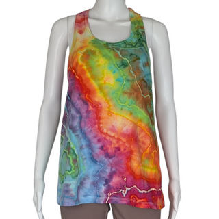 Women's XL Tie-dye Racerback Tank Top