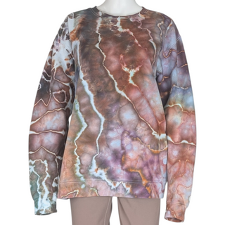 Men's Large Tie-dye Crew Neck Sweatshirt