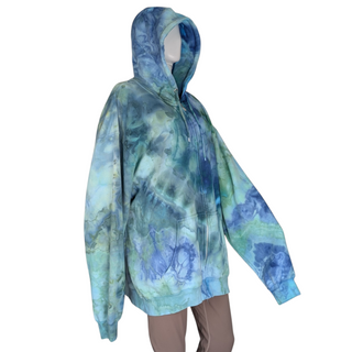 Men's 3XL Tie-dye Zip-up Hoodie